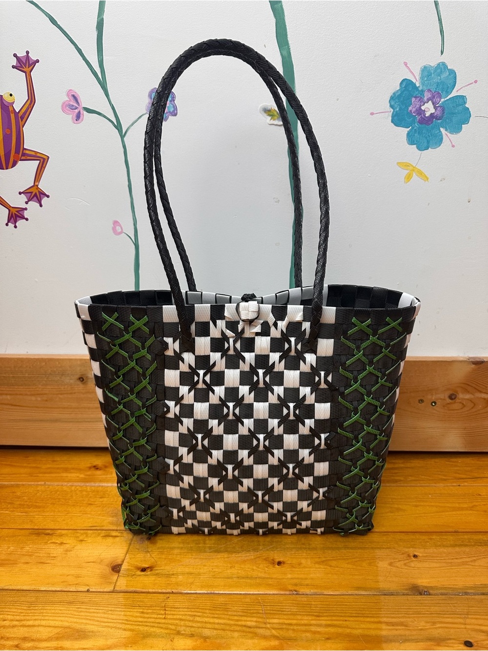 Colourful Handcrafted Rigid Tote Bag